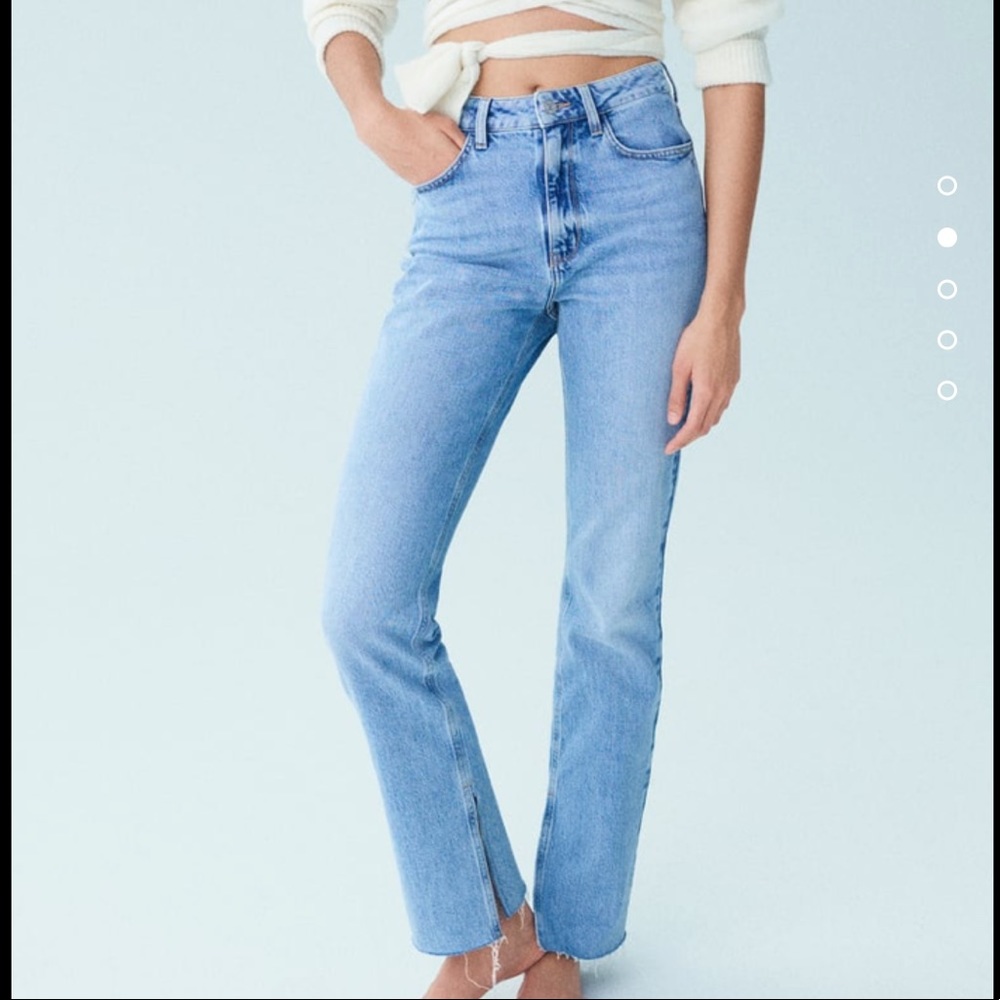 Zara Z1975 high rise slim flared jeans - size 4 - NWT